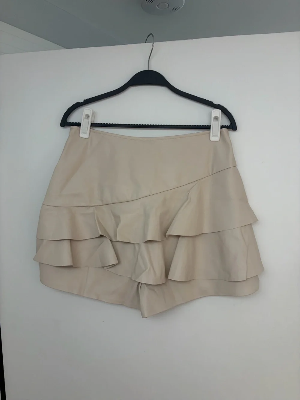 Beige Ruffle Mini Skort - Picture 1 of 2